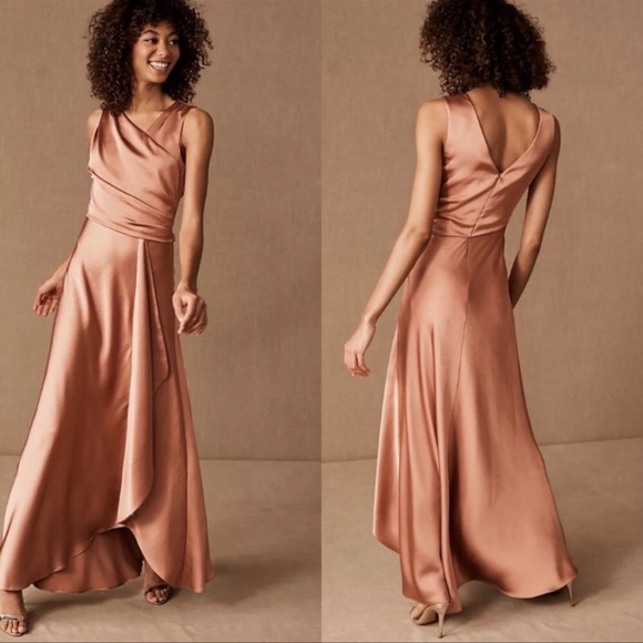 BHLDN Espen Satin Dress 8 - Picture 2 of 16